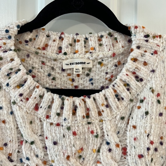Confetti Chenille Sweater Pullover - M/L - ee:some - Picture 2 of 2